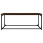 vidaXL Mesa de centro madera y hierro roble marrón 102x50x40 cm vidaXL Mesa de centro madera y hierro roble marrón 102x50x40 cm