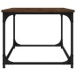 vidaXL Mesa de centro madera y hierro roble marrón 102x50x40 cm vidaXL Mesa de centro madera y hierro roble marrón 102x50x40 cm