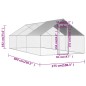 vidaXL Jaula gallinero de exterior de acero galvanizado 2,75x8x1,92 m vidaXL Jaula gallinero de exterior de acero galvanizado 2,75x8x1,92 m