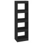 vidaXL Estantería de libros/divisor de espacios negro 40x30x135 cm vidaXL Estantería de libros/divisor de espacios negro 40x30x135 cm
