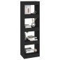 vidaXL Estantería de libros/divisor de espacios negro 40x30x135 cm vidaXL Estantería de libros/divisor de espacios negro 40x30x135 cm