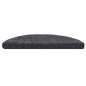 vidaXL Alfombrilla escaleras 15ud tela punzonada gris oscuro 56x17x3cm vidaXL Alfombrilla escaleras 15ud tela punzonada gris oscuro 56x17x3cm
