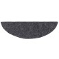 vidaXL Alfombrilla escaleras 15ud tela punzonada gris oscuro 56x17x3cm vidaXL Alfombrilla escaleras 15ud tela punzonada gris oscuro 56x17x3cm