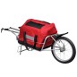 vidaXL Remolque para bicicletas de una rueda con bolsa de almacenaje vidaXL Remolque para bicicletas de una rueda con bolsa de almacenaje