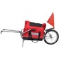 vidaXL Remolque para bicicletas de una rueda con bolsa de almacenaje vidaXL Remolque para bicicletas de una rueda con bolsa de almacenaje