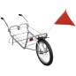 vidaXL Remolque para bicicletas de una rueda con bolsa de almacenaje vidaXL Remolque para bicicletas de una rueda con bolsa de almacenaje