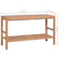 vidaXL Mueble de lavabo tocador madera de teca maciza 132x45x75 cm vidaXL Mueble de lavabo tocador madera de teca maciza 132x45x75 cm