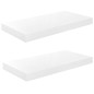 vidaXL Estante flotante de pared 2 uds MDF blanco brillo 50x23x3,8 cm vidaXL Estante flotante de pared 2 uds MDF blanco brillo 50x23x3,8 cm