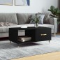 vidaXL Mesa de centro madera contrachapada negro 90x50x40 cm vidaXL Mesa de centro madera contrachapada negro 90x50x40 cm