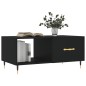 vidaXL Mesa de centro madera contrachapada negro 90x50x40 cm vidaXL Mesa de centro madera contrachapada negro 90x50x40 cm