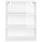 vidaXL Armario de pared colgante blanco brillante 69,5x32,5x90 cm vidaXL Armario de pared colgante blanco brillante 69,5x32,5x90 cm