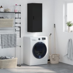 vidaXL Armario de pared negro 34,5x34x90 cm