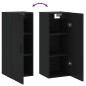 vidaXL Armario de pared negro 34,5x34x90 cm vidaXL Armario de pared negro 34,5x34x90 cm
