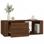 vidaXL Mesa de centro madera contrachapada marrón roble 100x50,5x35 cm vidaXL Mesa de centro madera contrachapada marrón roble 100x50,5x35 cm