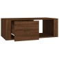 vidaXL Mesa de centro madera contrachapada marrón roble 100x50,5x35 cm vidaXL Mesa de centro madera contrachapada marrón roble 100x50,5x35 cm