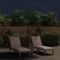 vidaXL Sombrilla voladiza con LED 3 m verde vidaXL Sombrilla voladiza con LED 3 m verde