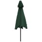 vidaXL Sombrilla voladiza con LED 3 m verde vidaXL Sombrilla voladiza con LED 3 m verde