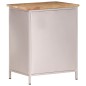 vidaXL Mesita de noche de madera de mango rugosa 40x30x50 cm 
