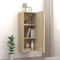 vidaXL Armario de pared madera contrachapada roble Sonoma 34,5x34x90cm vidaXL Armario de pared madera contrachapada roble Sonoma 34,5x34x90cm