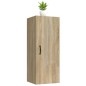vidaXL Armario de pared madera contrachapada roble Sonoma 34,5x34x90cm vidaXL Armario de pared madera contrachapada roble Sonoma 34,5x34x90cm