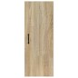 vidaXL Armario de pared madera contrachapada roble Sonoma 34,5x34x90cm vidaXL Armario de pared madera contrachapada roble Sonoma 34,5x34x90cm