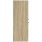 vidaXL Armario de pared madera contrachapada roble Sonoma 34,5x34x90cm vidaXL Armario de pared madera contrachapada roble Sonoma 34,5x34x90cm