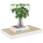 vidaXL Estante flotante de pared 2 uds MDF roble y blanco 40x23x3,8 cm vidaXL Estante flotante de pared 2 uds MDF roble y blanco 40x23x3,8 cm