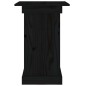 vidaXL Soporte para plantas madera maciza de pino negro 40x40x60 cm vidaXL Soporte para plantas madera maciza de pino negro 40x40x60 cm