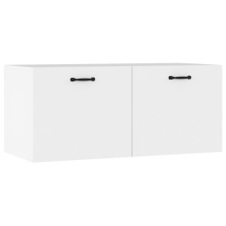 vidaXL Armario de pared madera contrachapada blanco 80x35x36,5 cm