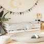 vidaXL Estructura cama niños con cajones madera pino blanco 80x200 cm vidaXL Estructura cama niños con cajones madera pino blanco 80x200 cm