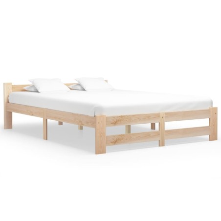 vidaXL Estructura de cama de madera maciza de pino 180x200 cm