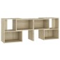 vidaXL Mueble de TV madera contrachapada roble Sonoma 104x30x52 cm vidaXL Mueble de TV madera contrachapada roble Sonoma 104x30x52 cm