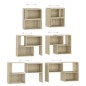 vidaXL Mueble de TV madera contrachapada roble Sonoma 104x30x52 cm vidaXL Mueble de TV madera contrachapada roble Sonoma 104x30x52 cm