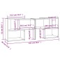 vidaXL Mueble de TV madera contrachapada roble Sonoma 104x30x52 cm vidaXL Mueble de TV madera contrachapada roble Sonoma 104x30x52 cm