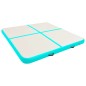 vidaXL Esterilla inflable de gimnasia y bomba PVC verde 200x200x20 cm vidaXL Esterilla inflable de gimnasia y bomba PVC verde 200x200x20 cm