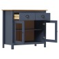 vidaXL Mesita de noche Hill madera maciza de pino gris 90x40x80 cm vidaXL Mesita de noche Hill madera maciza de pino gris 90x40x80 cm