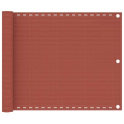 vidaXL Toldo para balcón HDPE terracota 75x300 cm 