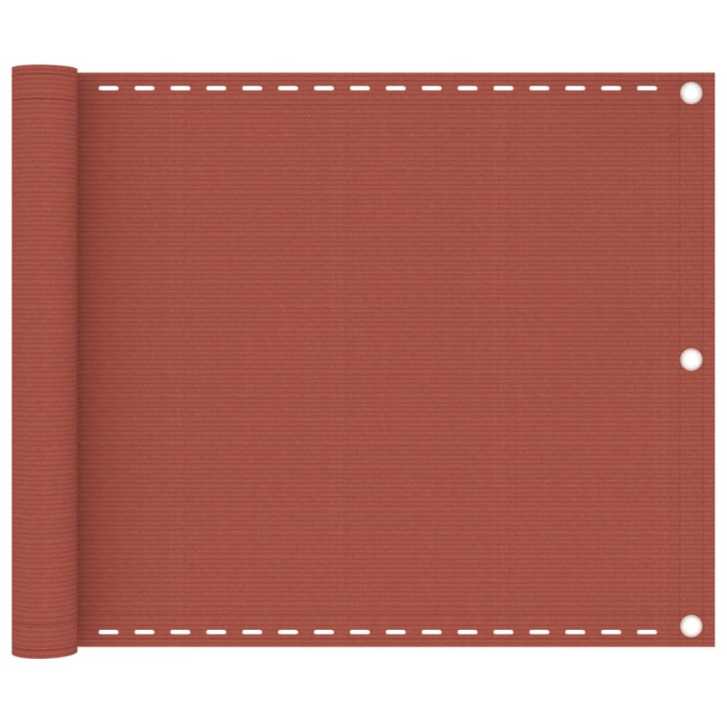 vidaXL Toldo para balcón HDPE terracota 75x300 cm vidaXL Toldo para balcón HDPE terracota 75x300 cm