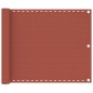vidaXL Toldo para balcón HDPE terracota 75x300 cm vidaXL Toldo para balcón HDPE terracota 75x300 cm