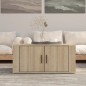 vidaXL Mesa de centro madera contrachapada roble Sonoma 80x50x36 cm