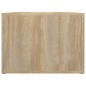 vidaXL Mesa de centro madera contrachapada roble Sonoma 80x50x36 cm