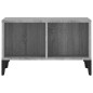 vidaXL Mesa de centro madera contrachapada gris Sonoma 60x50x36,5 cm