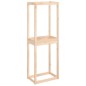 vidaXL Soporte para neumáticos madera maciza de pino 63x40x180 cm