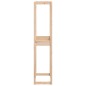 vidaXL Soporte para neumáticos madera maciza de pino 63x40x180 cm