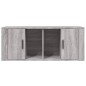 vidaXL Mueble de TV madera contrachapada gris Sonoma 100x35x40 cm