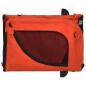vidaXL Remolque de bicicleta mascotas hierro tela Oxford naranja negro vidaXL Remolque de bicicleta mascotas hierro tela Oxford naranja negro