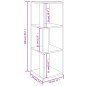 vidaXL Mueble de esquina madera contrachapada blanco 33x33x100 cm vidaXL Mueble de esquina madera contrachapada blanco 33x33x100 cm
