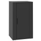 vidaXL Aparador de madera contrachapada negro 40x33x70 cm
