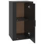 vidaXL Aparador de madera contrachapada negro 40x33x70 cm