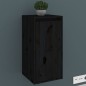 vidaXL Armario de pared de madera maciza de pino negro 30x30x60 cm vidaXL Armario de pared de madera maciza de pino negro 30x30x60 cm
